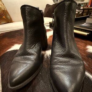 Franco Sarto Daralyn Leather Ankle Boots - Sz 8.5